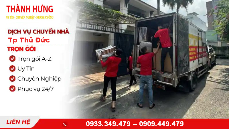 Dịch vụ chuyển nhà trọn gói TP. Thủ Đức hiện đại, an toàn, phục vụ tận nơi