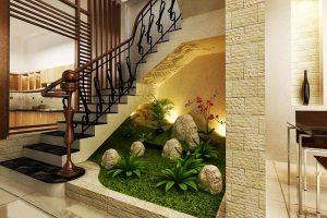 Thi công tiểu cảnh cầu thang đẹp nhất, giá ưu đãi nhất hôm nay