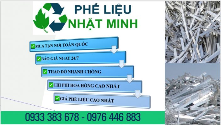 Thu mua phế liệu nhôm giá cao - Nhật Minh cam kết đáp ứng mọi nhu cầu của bạn